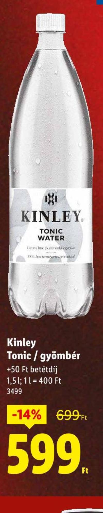 Kinley Tonic / gyömbér
