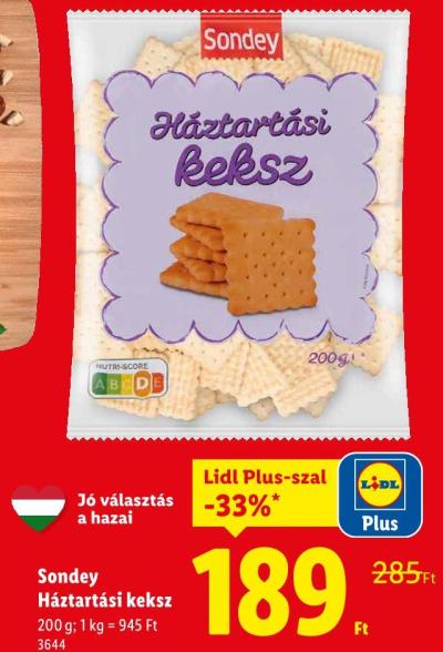 Sondey Háztartási keksz