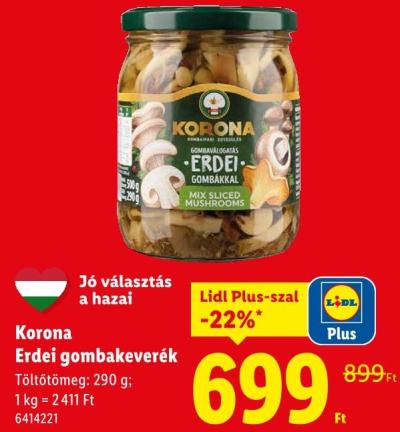 Korona Erdei gombakeverék