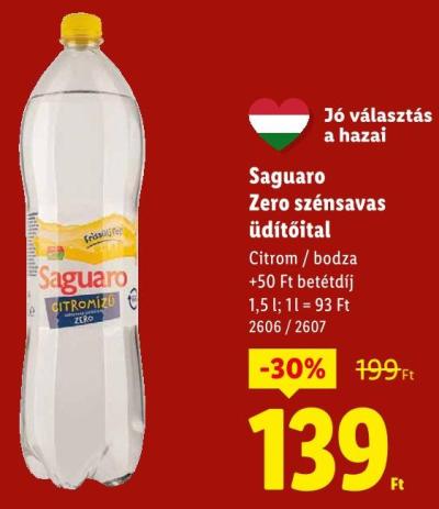 Saguaro Zero szénsavas üdítőital