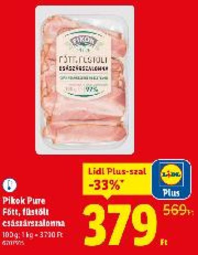 Pikok Pure Főtt, füstölt császárszalonna