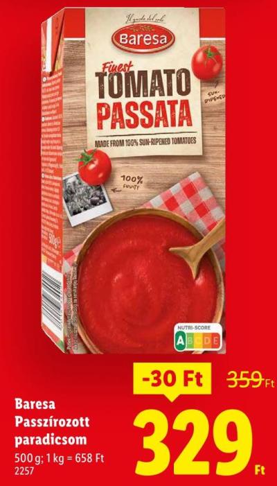 Baresa Passzírozott paradicsom