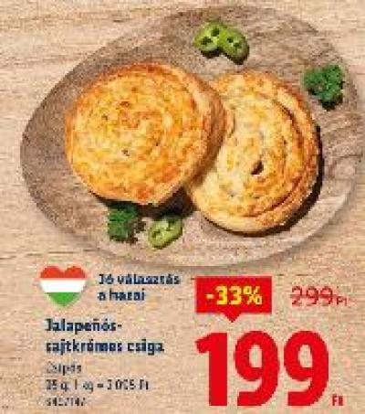 Jalapeñós-sajtkrémes csiga