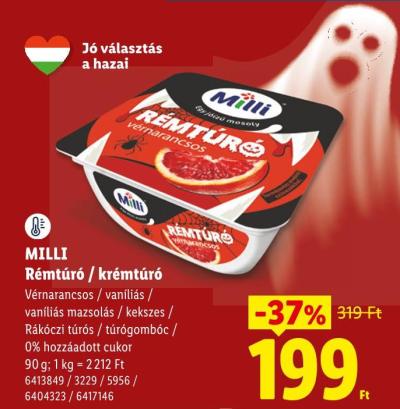 MILLI Rémtúró / krémtúró