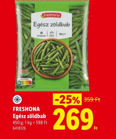 FRESHONA Egész zöldbab