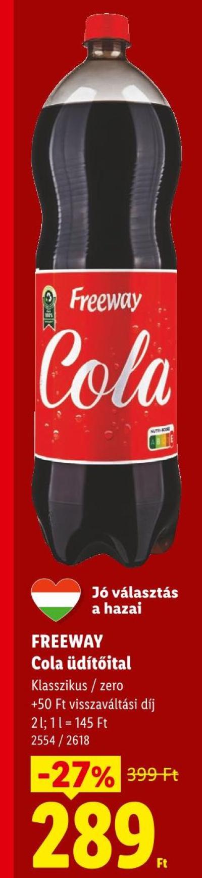 FREEWAY Cola üdítőital