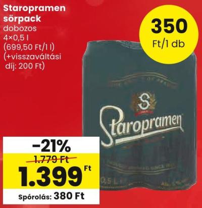 Staropramen sörpack