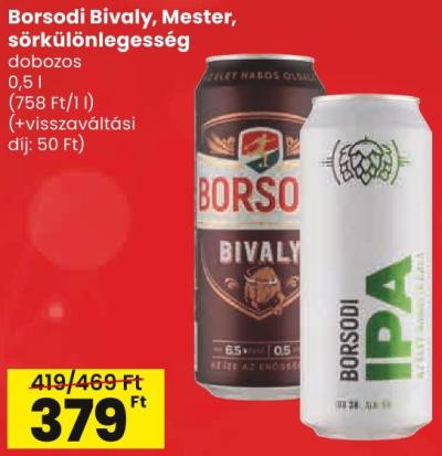Borsodi Bivaly, Mester, sörkülönlegesség