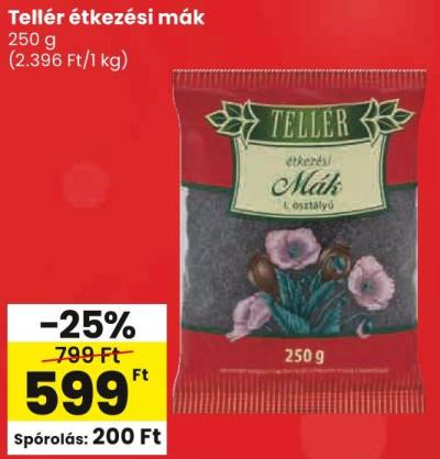 Tellér étkezési mák