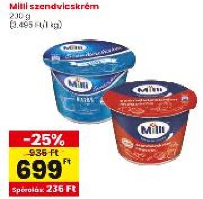 Milli szendvicskrém