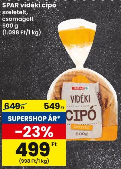SPAR vidéki cipó
