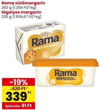 Rama sütőmargarin