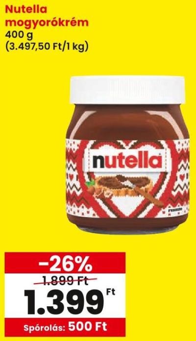 Nutella mogyorókrém