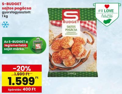 S-BUDGET sajtos pogácsa