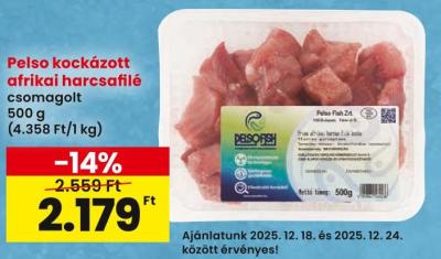 Pelso Fish Zrt. Pelso kockázott afrikai harcsafilé