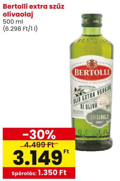 Bertolli extra szűz olívaolaj