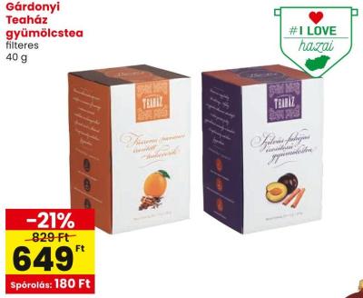 Gárdonyi Teaház gyümölcstea