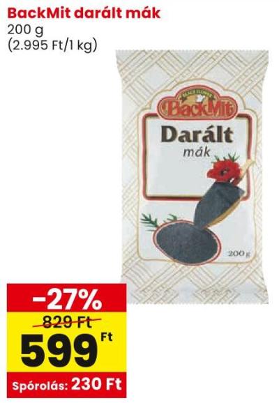 BackMit darált mák