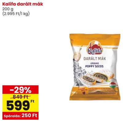 Kalifa darált mák