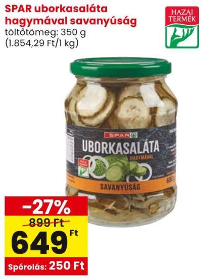 SPAR uborkasaláta hagymával savanyúság
