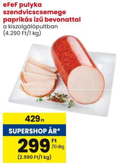 eFeF pulyka szendvicscsemege paprikás ízű bevonattal