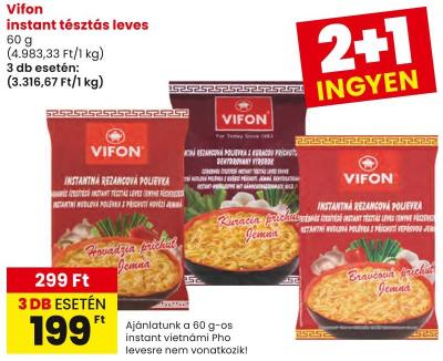 Vifon instant tésztás leves