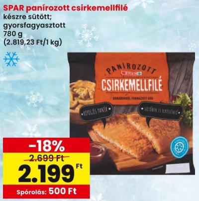 SPAR panírozott csirkemellfilé
