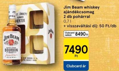 Jim Beam whiskey ajándékcsomag