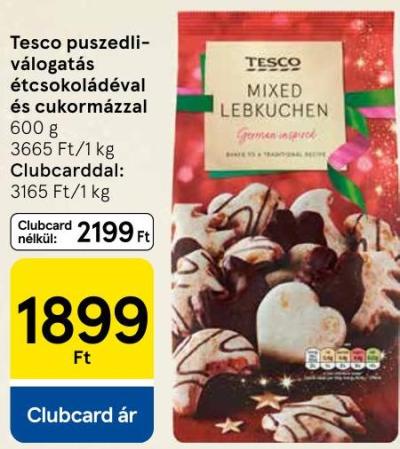 Tesco puszedliválogatás étcsokoládéval és cukormázzal
