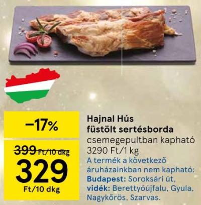 Hajnal Hús füstölt sertésborda