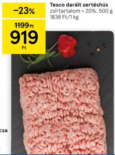 Tesco darált sertéshús