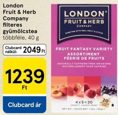 London Fruit & Herb Company filteres gyümölcstea többféle, 40 g