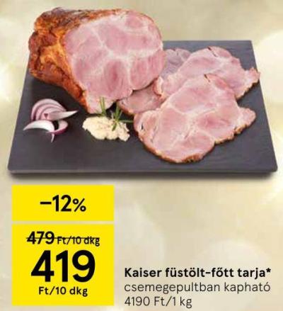 Kaiser füstölt-főtt tarja