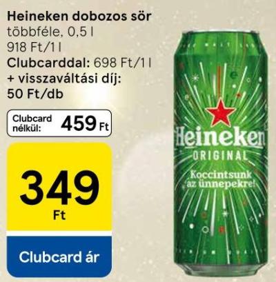 Heineken dobozos sör