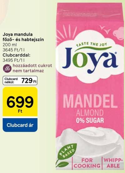 Joya mandula főző- és habtejszín