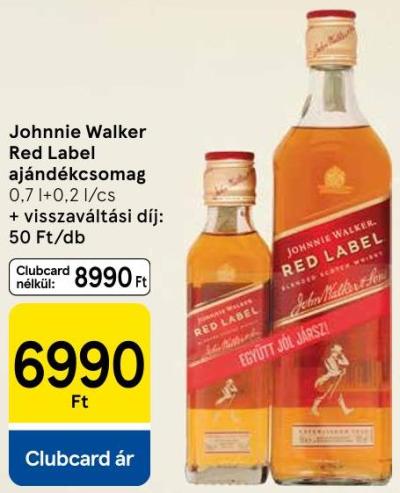 Johnnie Walker Red Label ajándékcsomag