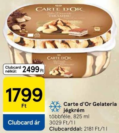 Carte dOr Gelateria jégkrém