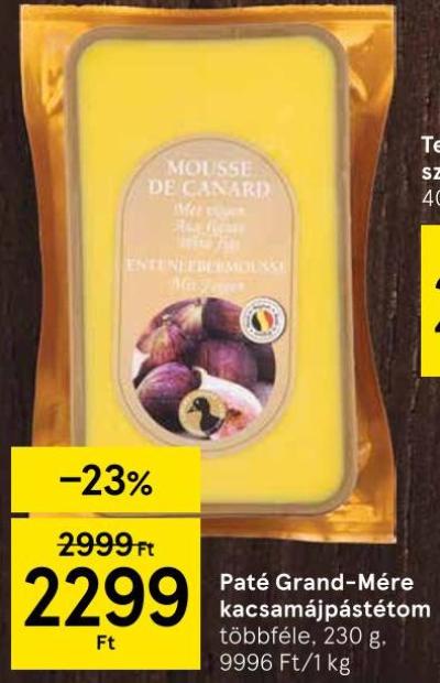 Paté Grand-Mère kacsamájpástétom