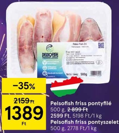 Pelsofish friss pontyfilé