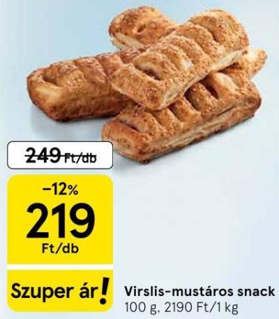 Virsli-mustáros snack
