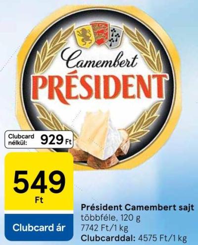 Président Camembert sajt