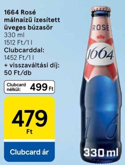 1664 Rosé málnáízű ízesített üveges búzasör