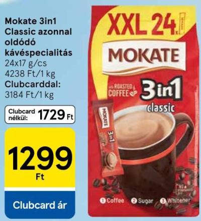 Mokate 3in1 Classic azonnal oldódó kávéspecialitás