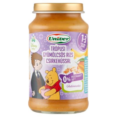 Univer Bébiétel Trópusi gyümölcsös rizs, Csirkemell 1-3 Éves Korig - 220 g