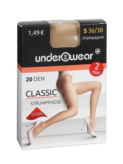 Underwear Classic 20 Den Champagner S Harisnya - 2 db