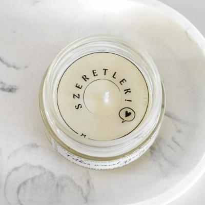 Titkos üzenet gyertya - Szeretlek