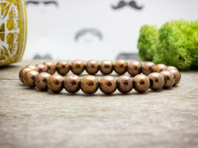 Rozé hematit ásvány karkötő