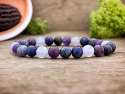 Szűz horoszkópos ásvány karkötő