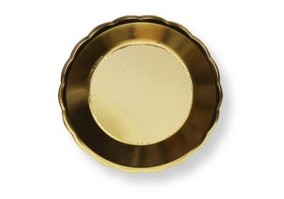 Arany színű kerek tortaalátét műanyag 30 cm 10 db