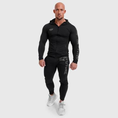Férfi Slim Fit sportszett Iron Aesthetics Beyond the Future, fekete